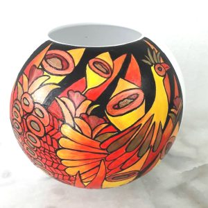 Vase céramique peint