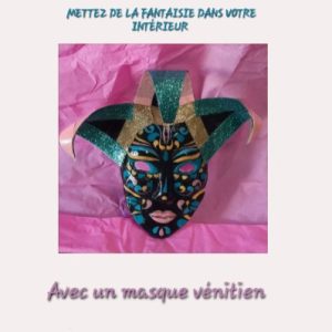 Masque vénitien noir